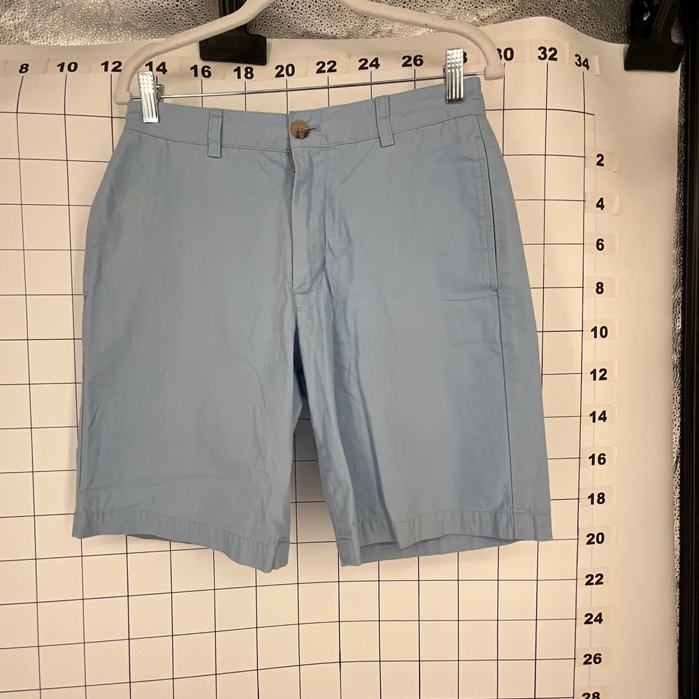 Vineyard Vines Club‎ Shorts Mens 30 Light Blue Cotton Flat Front Chino Shorts - Picture 8 of 11